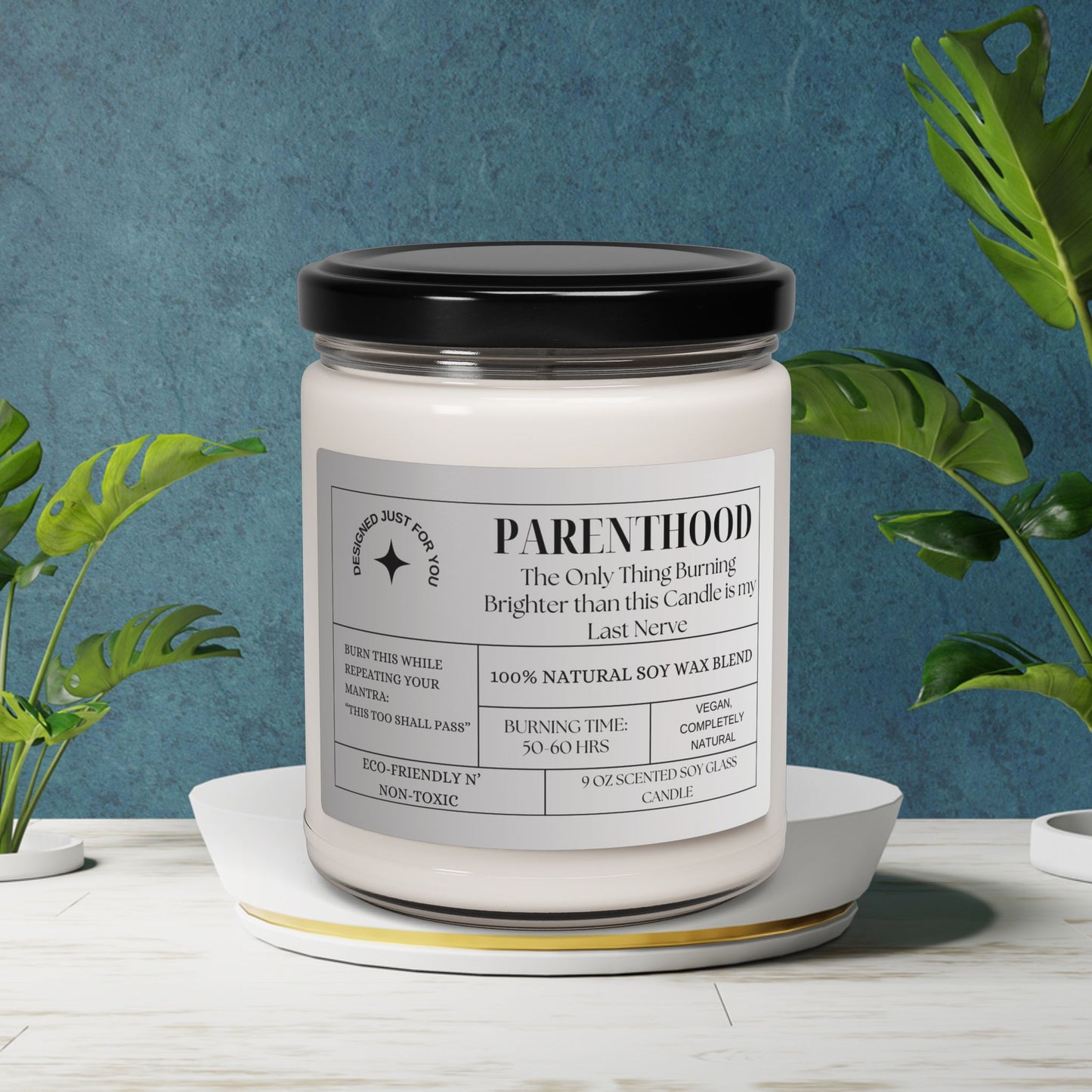 Parenthood Scented Soy Candle - Eco-Friendly 9oz Natural Wax for Relaxation